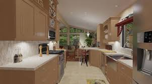 A beautiful french country gourmet kitchen in a manufactured home! Single Wide Mobile Home Remodel House Storey