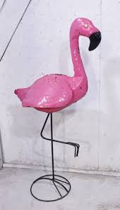 Ready to eat flamingo planter. Set Of 2 Flamingo Bird Planters Rustic Garden Decor Metal Plant Stands Yard Art Yard Garden Outdoor Living Home Garden