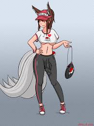 Yaoi pinup ahri+female protagonist (pokemon go)+pokemon trainer