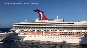 Two Carnival cruise ships collide at a dock in Cozumel - YouTube