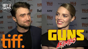 Samara weaving as nix degraves in guns akimbo. Guns Akimbo Tiff Premiere Daniel Radcliffe Samara Weaving More On Their Bizarre New Film Heyuguys
