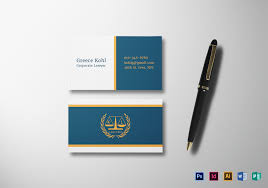 Lawyer Business Card Design Template In Psd Word Publisher Illustrator Indesign