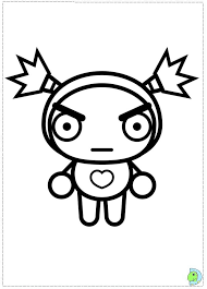 Pucca coloring pages for kids. Coloring Page Coloring Pages Pucca Color