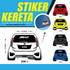 Harga kereta perodua myvi paling murah adalah berharga rm 42,730 dengan anggaran ansuran bulanan serendah rm 452. Stiker Kereta Perodua Myvi Generation 2 Promosi Tahun Baru Shopee Malaysia