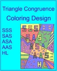 Triangles Congruent Triangles Coloring Activity 1 Sss Sas Asa Aas Hl Color Activities Algebra Coloring Activities Geometry Activities