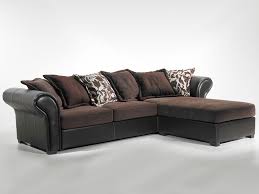 Canape chester velours marron chocolat pastel living. Canape D Angle Tissu Kashmir 4 Places Marron 38682