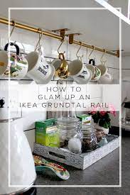 Good, functional lighting lighting is important in all kitchens, both for safety and appearance. How To Glam Up An Ikea Grundtal Rail Swoon Worthy