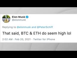 Jun 14, 2021 · elon musk did it again! Bitcoin Plummets Following A Tweet From Elon Musk Youtube