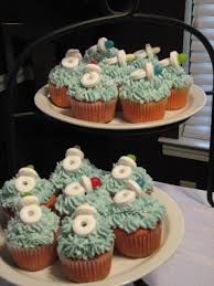 For a boy themed baby shower, chocolate cupcakes with blue frosting and sprinkles, it's a winner. 42 Baby Boy Cupcakes Ideas Baby Boy Shower Baby Boy Cupcakes Boy Shower