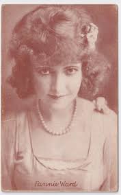 SILENT MOVIE ACTRESS FANNIE WARD EXHIBIT ARCADE POSTCARD PUBLISHED CIRCA  1920
