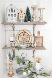 Farmhouse Christmas Tips On How To Affordably Decorate Christmas Shelves Farmhouse Shelves Farmhouse Christmas Decor