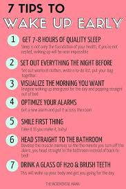 7 Tips To Wake Up Early Hacks Wakeupearly Self Improvement Tips How To Wake Up Early Self Care Activities