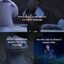 Toothless Dancing In Front Of Light Fury Meme And Hiccup Thumbs Up Meme