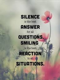 Silence Smilie Quotes Inspirational Positive Best Answer Jokes Quotes