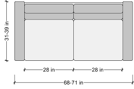 The main dimension you need to concern yourself with when choosing a sofa by how many people can sit in it is the width of the seating area. Sofa Dimensions