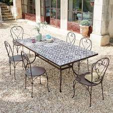 Maisons Du Monde Rosa Table Table De Salle A Manger En Rosa Tavolo Giardino Ferro Tavoli In Metallo Tavolo Ferro Battuto