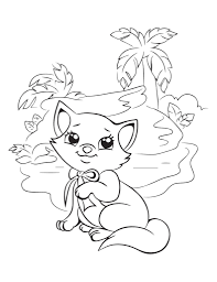 Kitten coloring page for kids 3 years. Free Cat Coloring Pages For Download Pdf