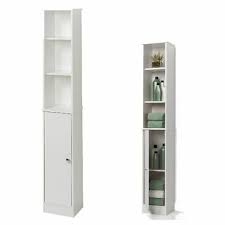 At plumbworld we believe that bathroom suites should be a practical and beautiful place so get hold of a bath storage panel and you can neatly store all those extra things (such as bathroom cleaning. Scarsdale Tall Home Bathroom Wood Storage Cabinet Shelf Glass Panel Door White Bath Caddies Storage Home Garden Worldenergy Ae