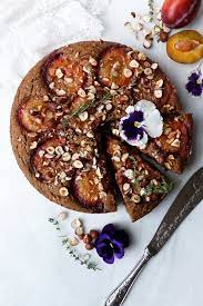 Spiced Plum Cake Vegan Gluten Free Nirvana Cakery Recipe Plum Recipes Vegan Baking Recipes Vegan Cake Recipes