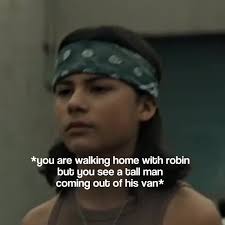 Robin Walking to The Van Scene