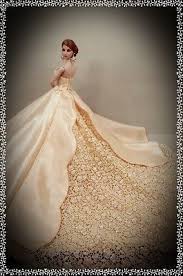 This gown comes with a pearl head piece with a veil hooked up. Oh You Beautiful Doll Barbie Wedding Dress Barbie Gowns Bride Dolls