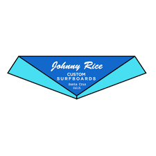 Johnny Rice Surfboards 19 Santa Cruz California Surf Logo Surf Stickers Vintage Surfboards