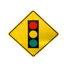 SGA-024 24 Solar Flashing Signal Ahead Sign