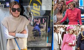Emma corrin won hearts with her portrayal of princess diana in the popular series 'the crown' and now she has bagged the coveted golden globe for her performance. The Crown S Princess Diana Actress Emma Corrin Poses With Vogue Cover After Spotting It On Walk Daily Mail Online