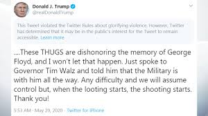 Visit the official donald j. Twitter Hides Tweets From Trump And White House Account For Glorifying Violence Science Tech News Sky News