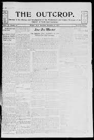 The Outcrop December 31, 1903 Page 1