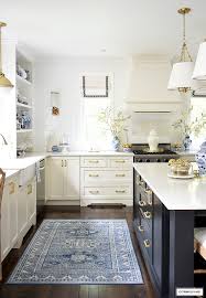 This way, you can have the glistening glow from the summer sun in your kitchen all year long! Fall Kitchen Decor In Blue White Gold Citrineliving