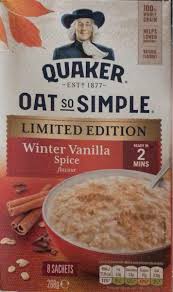 We did not find results for: Oats So Simple Winter Vanilla Spice Quaker 268 G 8 Sachets
