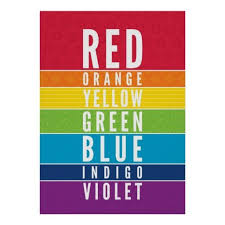 Bold Educational Classroom Rainbow Color Art Chart Zazzle