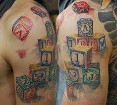 There are some circumstances under which a person really shouldn't get tattooed—at least not yet. 7 Brantley Tattoos Ideas Baby Blocks Tattoos Abc Blocks