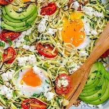 Baked Zoodle Egg Nests Recipe Best Zucchini Recipes Perfect Breakfast Recipes Easy Zucchini Recipes