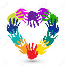 Hands In A Heart Shape Conceptual Icon Vector Hand Logo Hand Art Helping Hands Logo