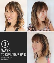 Try not to brush your hair when it's wet, as it could damage your hair. 3 Ways To Get Boho Waves Without Heat Hair Without Heat Medium Hair Styles How To Curl Your Hair