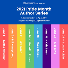 All donations help us underwrite all costs associated with the events surrounding dallas pride 2021. Au Pride Month Author Series Leslea Newman Wjbf Calendar