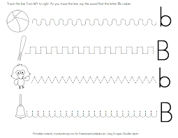 free letter b worksheets instant download