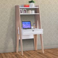It features a single drawer with euro. Latitude Run Wallin Leaning Ladder Desk Reviews Wayfair