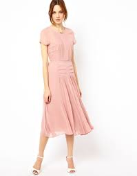 Warehouse Pleated Skirt Bodice Midi Dress So Pretty Wish It Wasn T Out Of Stock Pretty Dresses Fashion Fashion Dresses