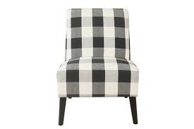 One (1) accent chair *style: Homepop Modern Armless Accent Chair Black Plaid Ashley Furniture Homestore