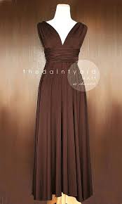 Tdy Chocolate Maxi Short Bridesmaid Convertible Dress Infinity Dress Multiway Wrap Dress Wedding Prom Cocktail Dress Regular Plus Size Brown Bridesmaid Dresses Maxi Bridesmaid Dresses Multi Way Dress
