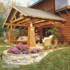 Canopies are great for covered patio ideas because they are easy to easy to install, can be patio canopy covers come in a variety of different shapes and styles. How To Build An Outdoor Living Room Diy Family Handyman