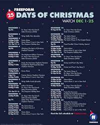 25 Days Of Christmas Freeform 2021 Schedule List Get Ready For Freefrom S 25 Days Of Christmas 2019 Schedule 25daysofchristmas Mom Does Reviews