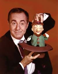 Vintage entertainment. Who remembers Punch and Judy? Seen here with his  puppets is Professor Humo in 1967.