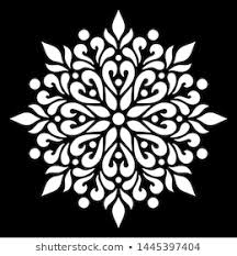 Black And White Stencil Pattern Pattern Mandala White Stencil Doodles Sketch Stock Vector Royalty Free 1445397404 Stock Photo Ideas In 2020 Floral Wall Stencil Mandala Stencils Stencil Designs