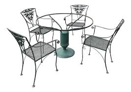 Kitchen & dining room chairs. Wrought Iron Round Dining Table And Chair Set With Glass Top By Woodard Outdoor Gardening Patio Furniture Deshpandefoundationindia Org