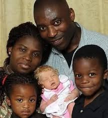 In July 2010, a Nigerian couple, Ben and Angela Ihegboro gave birth to a  blue-eyed, blond-haired white baby, Nmanchi (not an albino), in a London  hospital that surprised all experts as neither