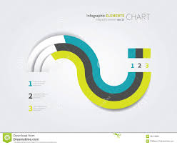 Modern Pie Chart With 3 Options Stock Illustration